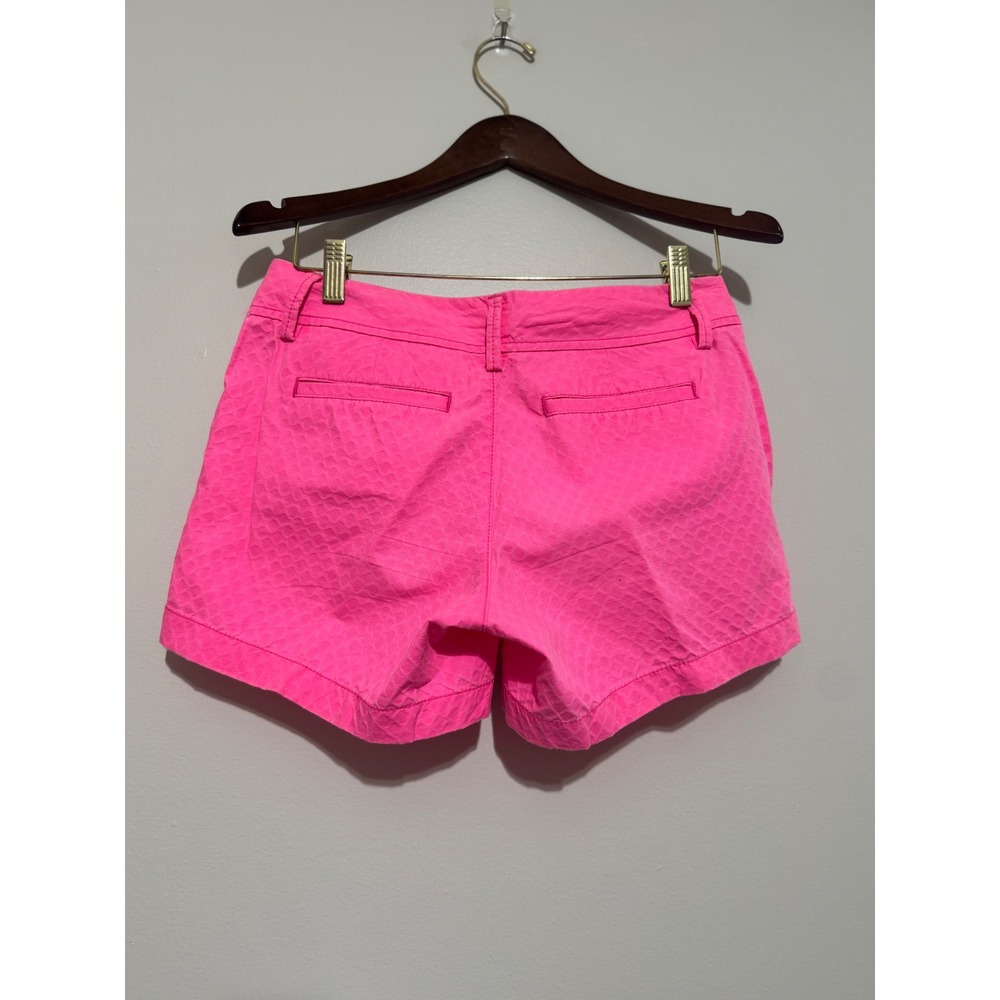 Lilly Pulitzer The Callahan Short Neon Pink Textured Jacquard Size 0 Womens - Picture 5 of 10